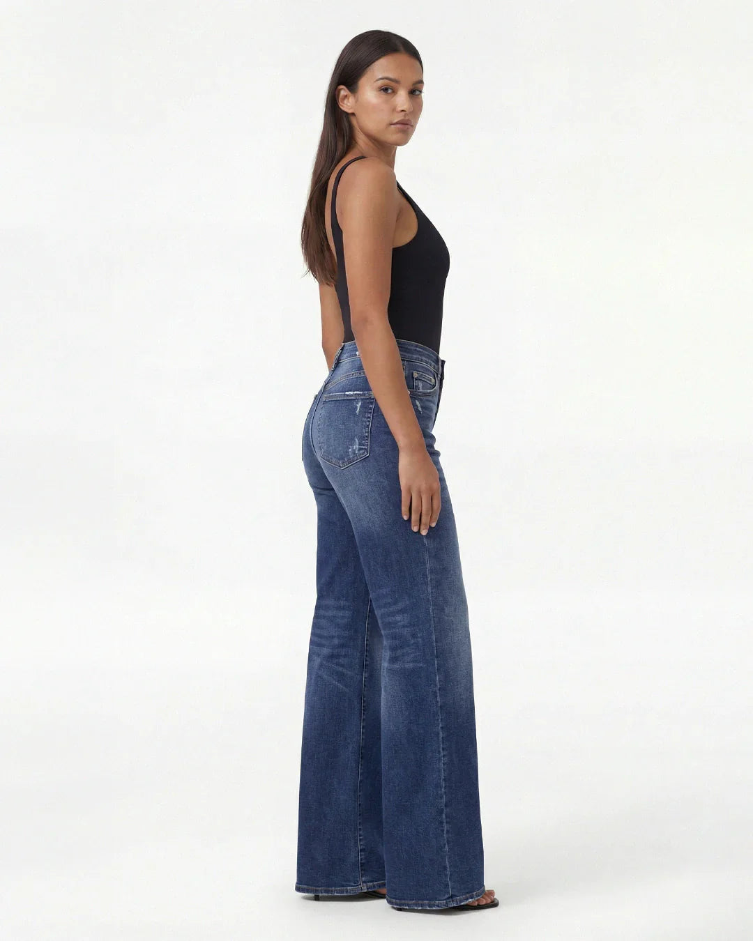 Remerie - Mid Rise BBL Wide Leg Jeans