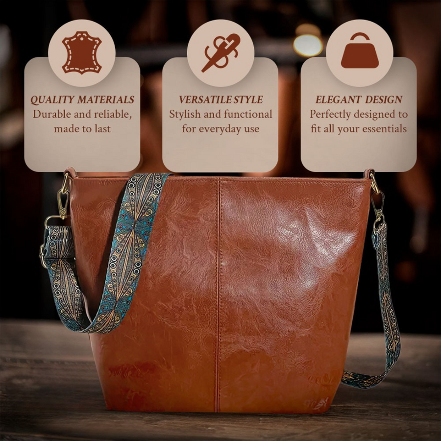 Linda - Vintage Charm Leather Shoulder Bag