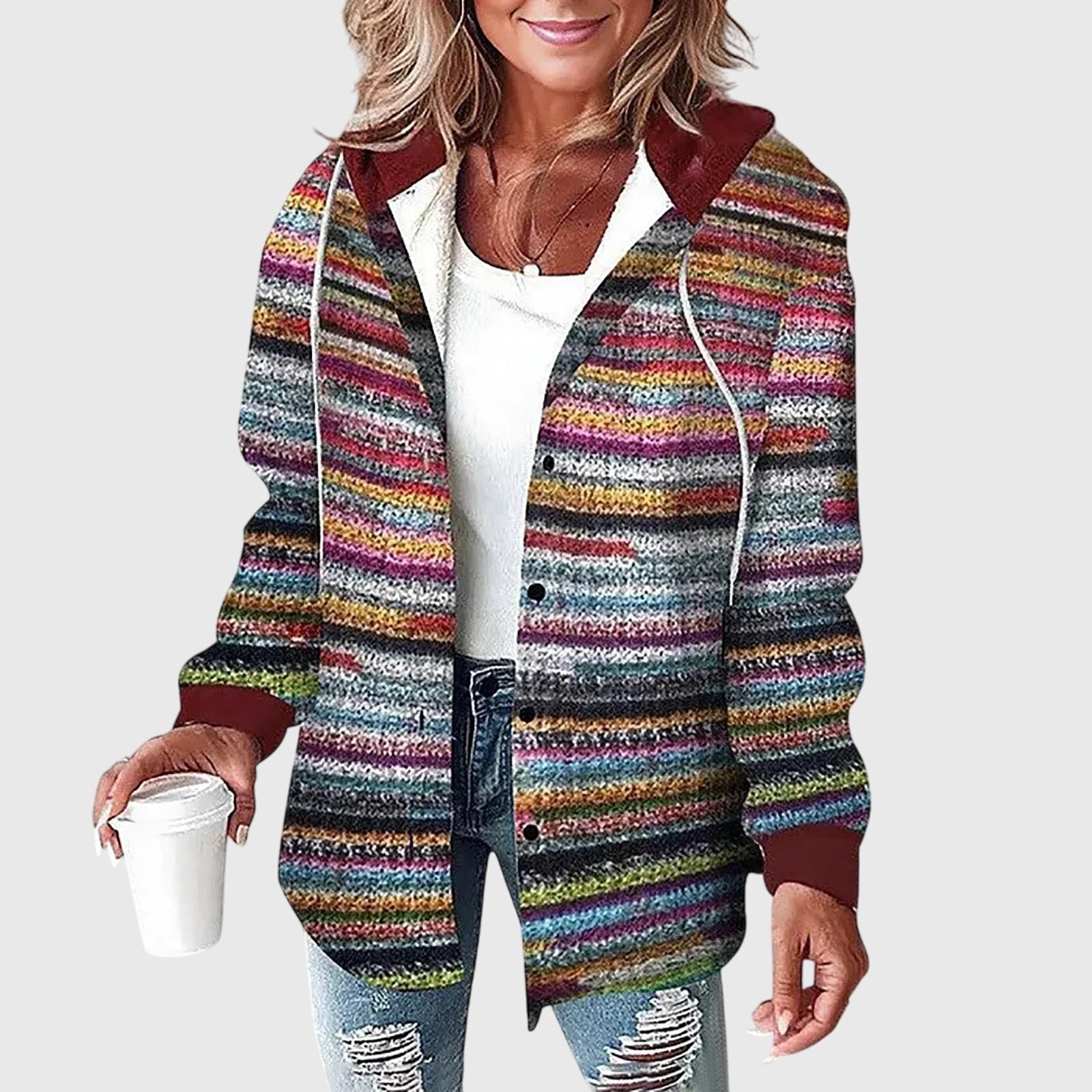 Martina™ | Women's Mesh Button Placket Jacket