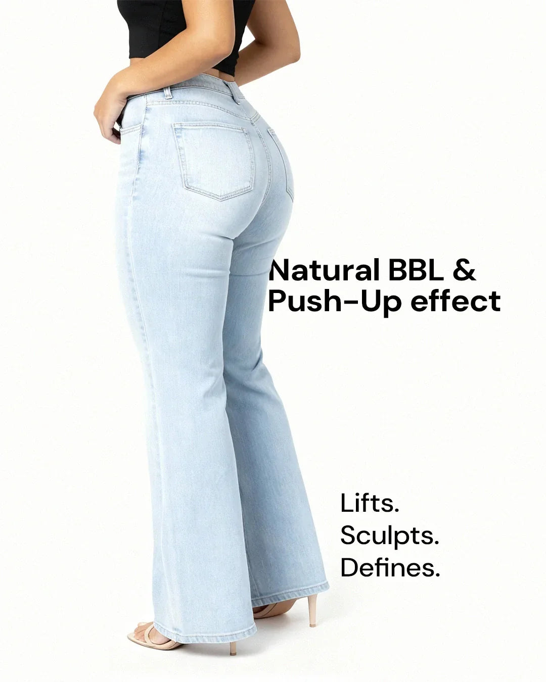 Remerie - Mid Rise BBL Wide Leg Jeans
