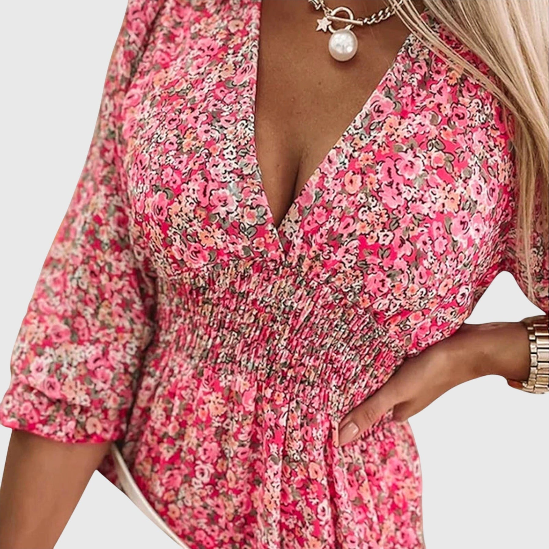 Annie | Floral Puff Sleeve Dress