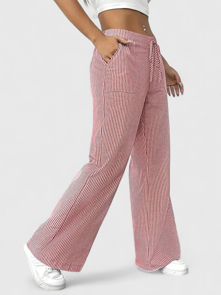Dany – Wide Breathable Pants with Elegant Details