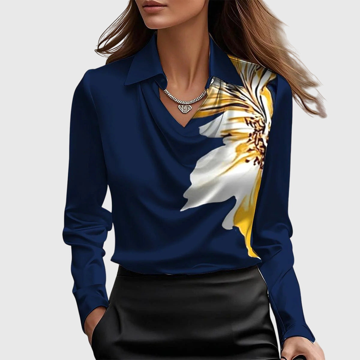 Zoe | Elegant Satin Blouse