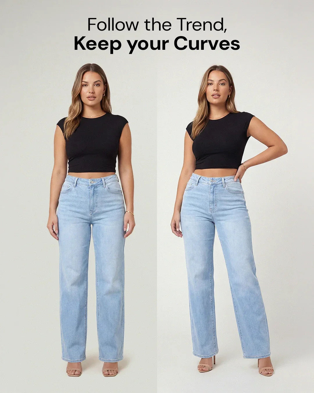 Remerie - Mid Rise BBL Wide Leg Jeans