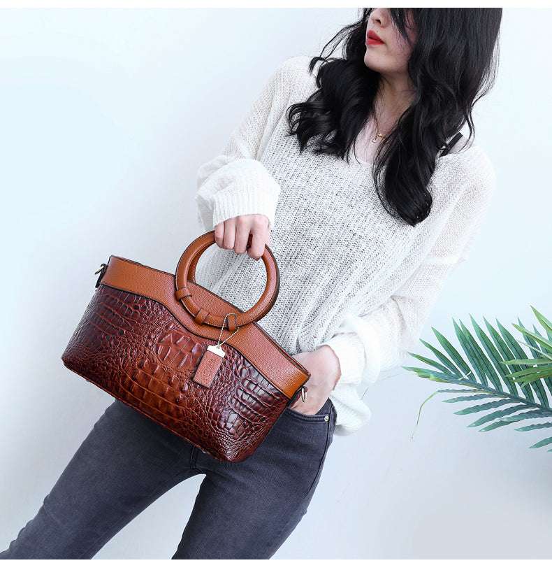Frances - Classic Heritage Leather Shoulder Bag