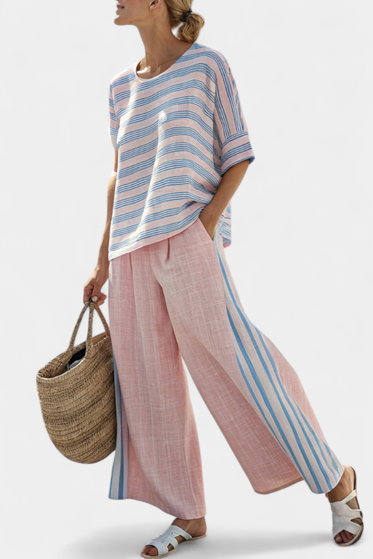 Flaminia - elegant blue and soft trousers