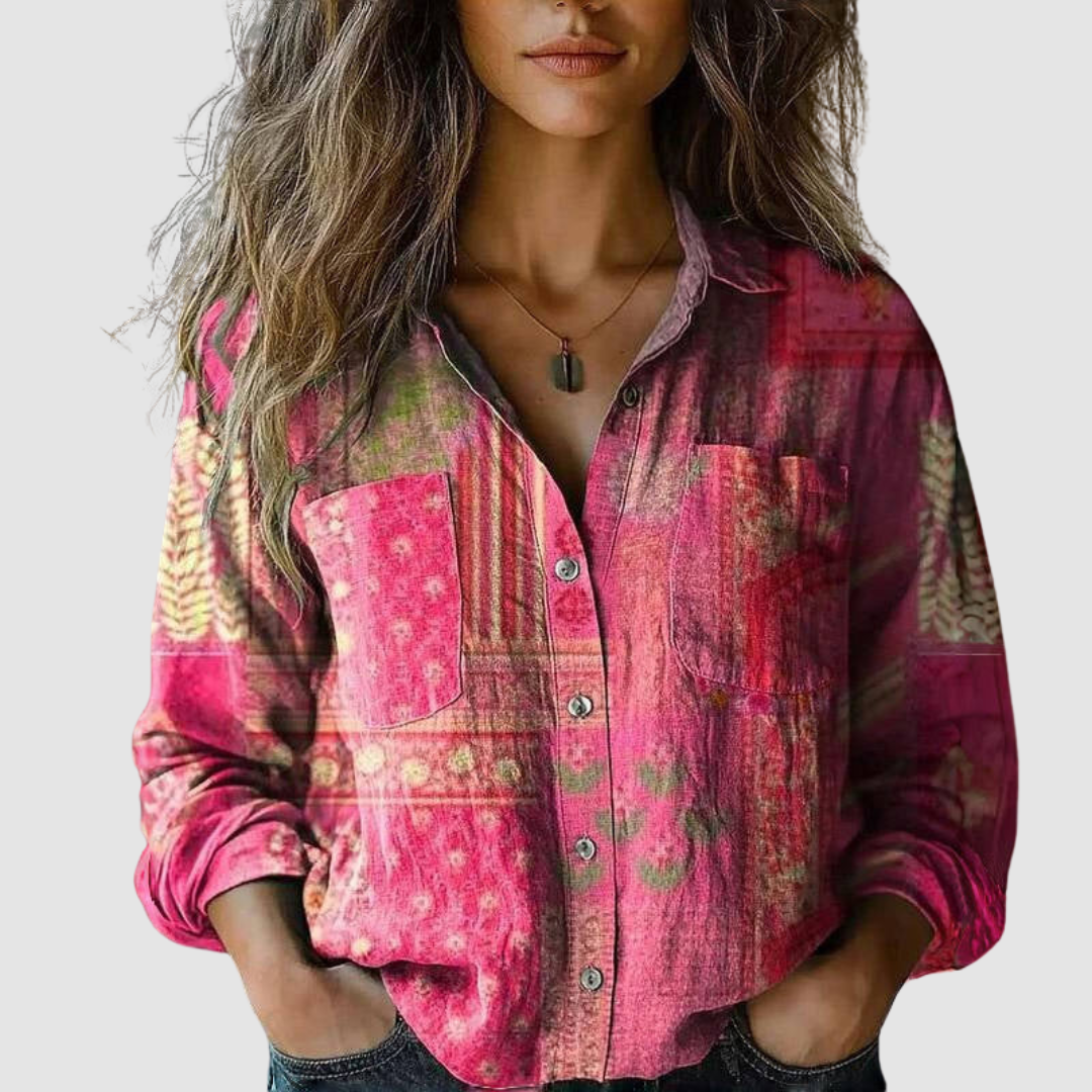 Morena | Vintage Printed Blouse