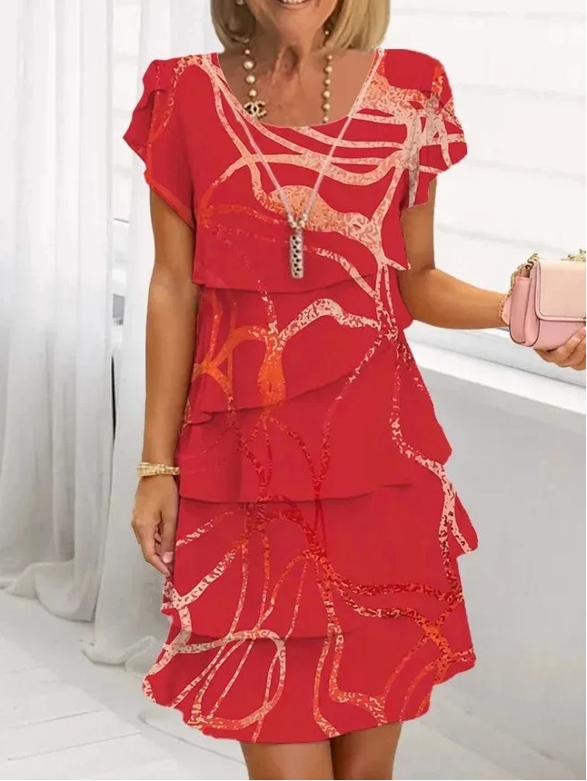Danielle | Elegant Comfort Ruffle Dress