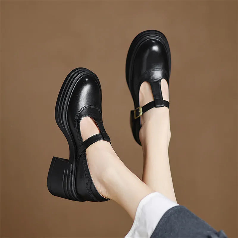 Elvana Chunky Pumps