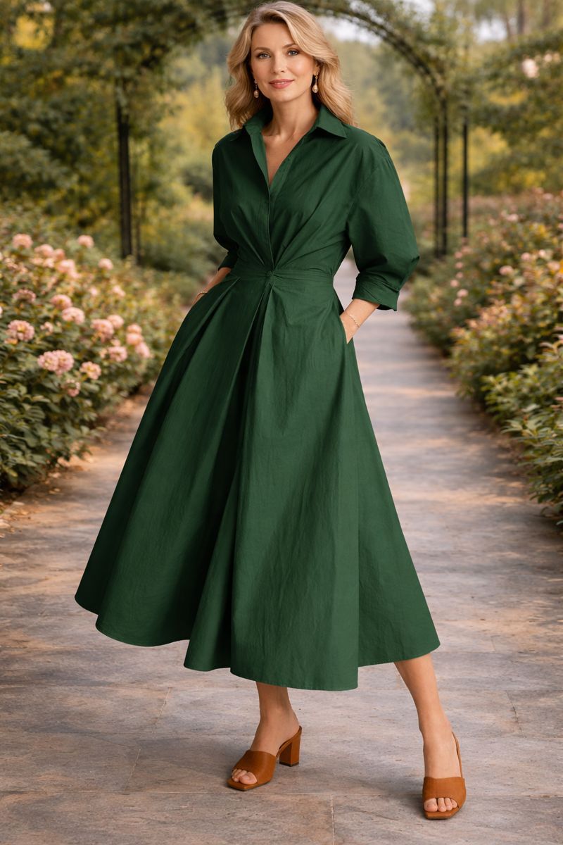 Monroe | Wrap-Front Flowing Maxi Dress