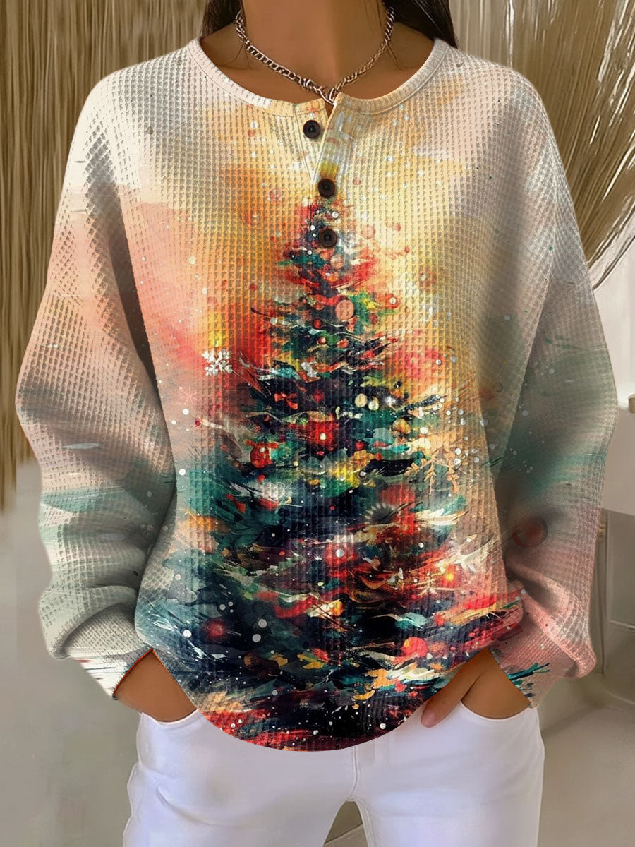 Ella | Sweater with Christmas Tree and Coziness