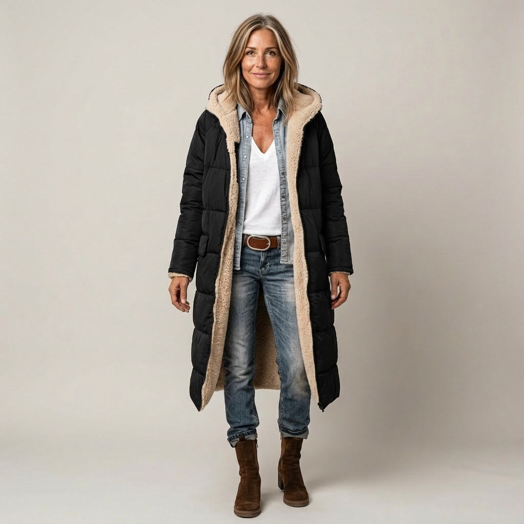 Amelia | Elegant Reversible Coat for Women