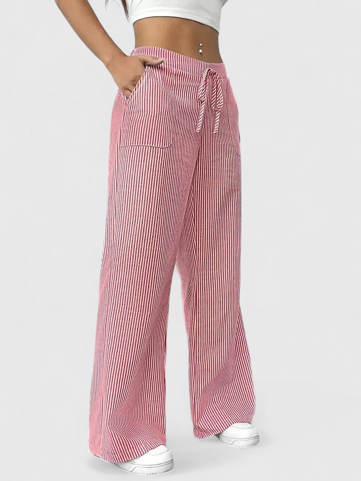 Dany – Wide Breathable Pants with Elegant Details
