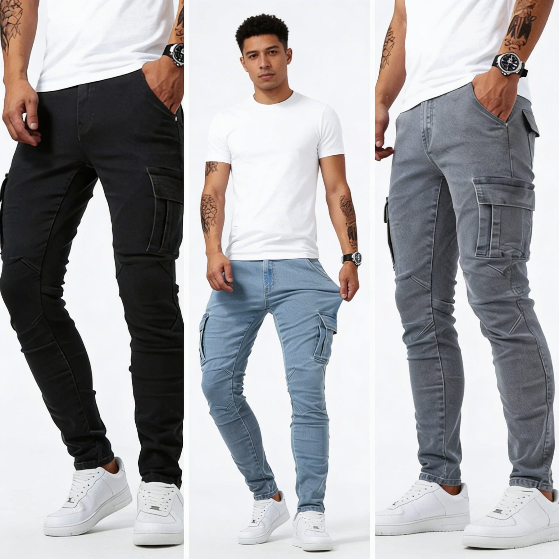 Brandon - Modern Cargo Jeans