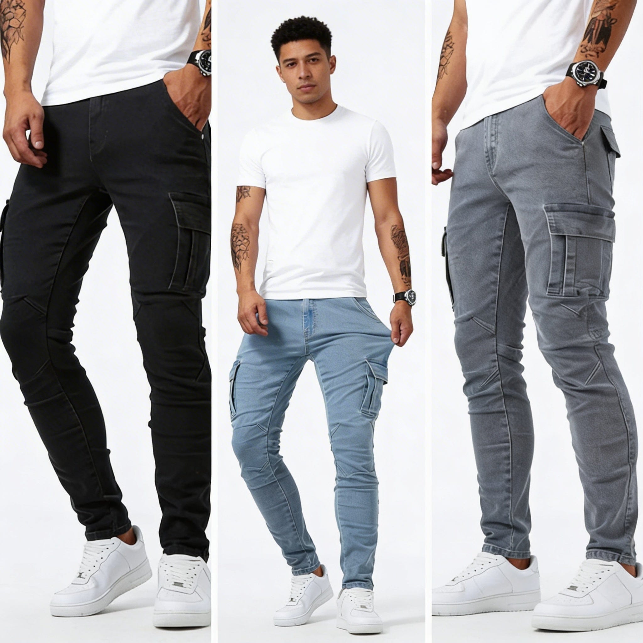 Brandon - Modern Cargo Jeans