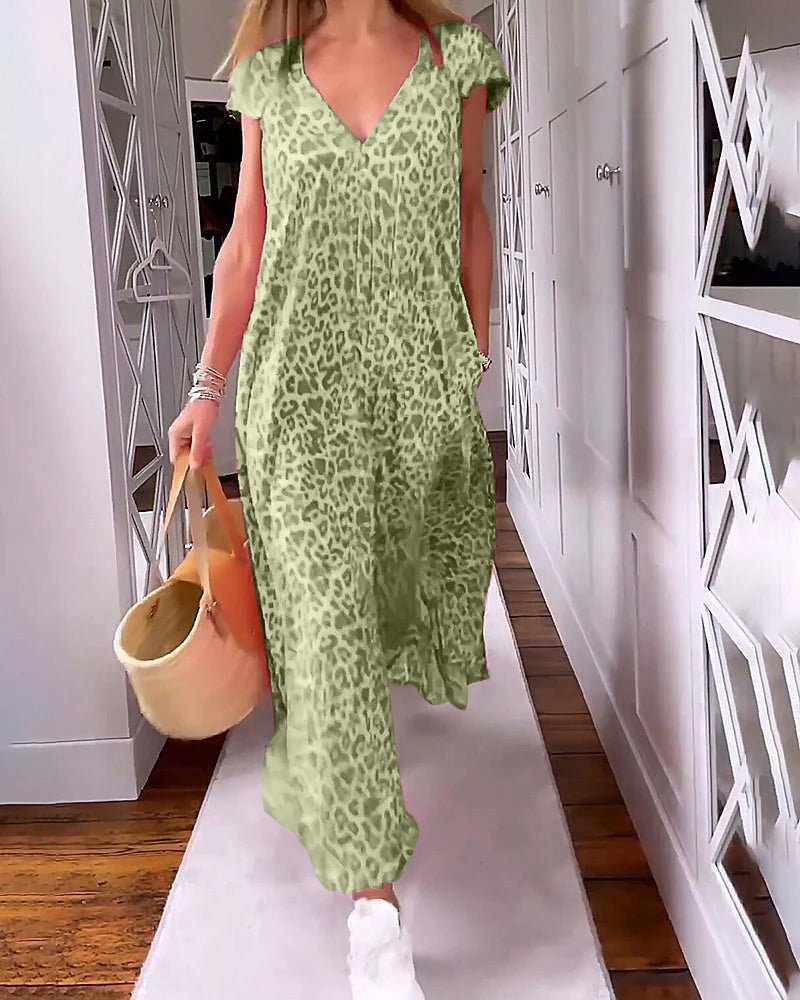 Glaiza | V-Neck Maxi Dress