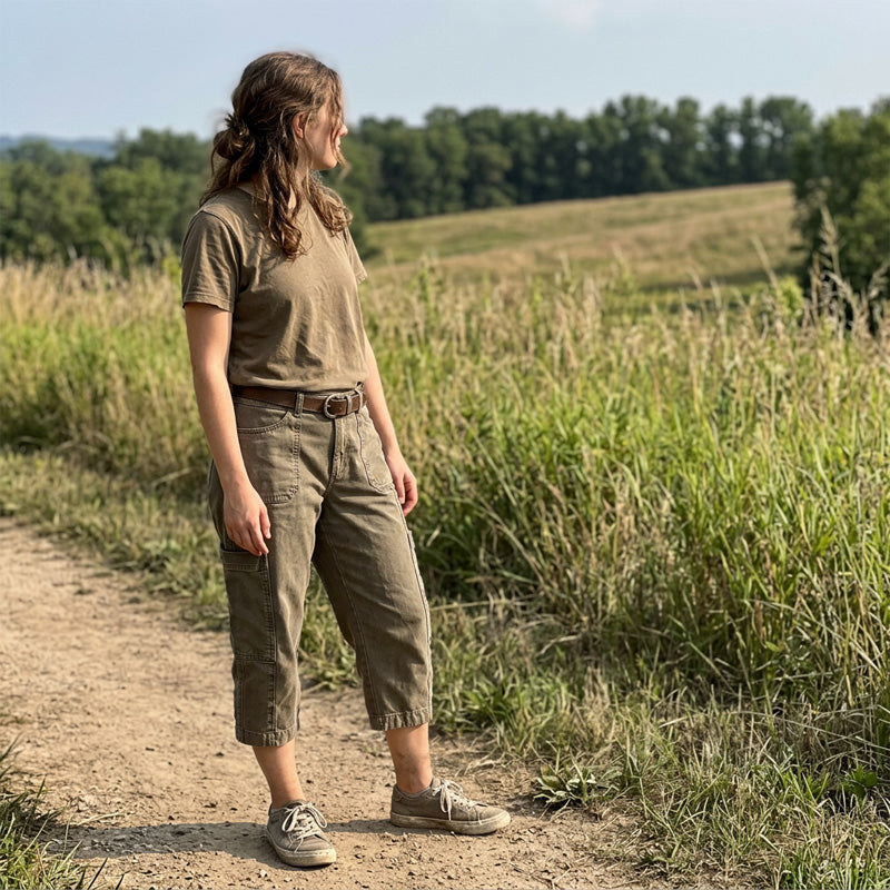 Rian - Casual Cargo Capri Pants