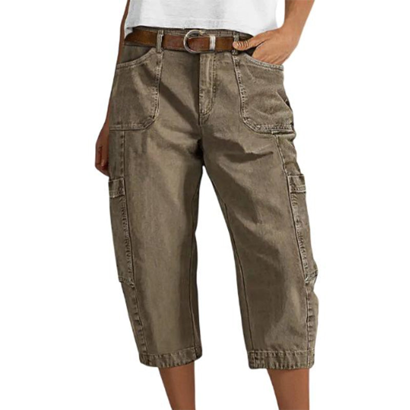 Rian - Casual Cargo Capri Pants