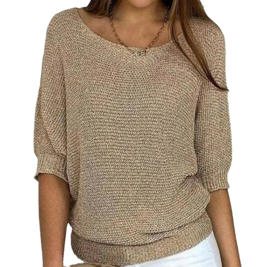 Josephine | Women's Batwing-Sleeve Relaxed Knit Sweater