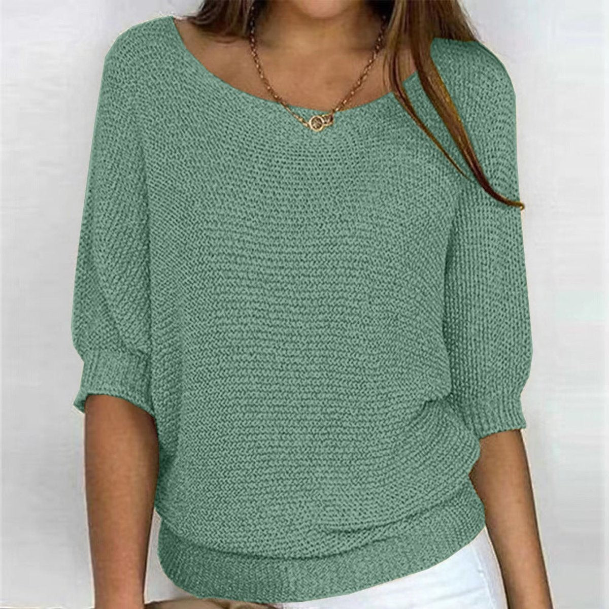Josephine | Women's Batwing-Sleeve Relaxed Knit Sweater