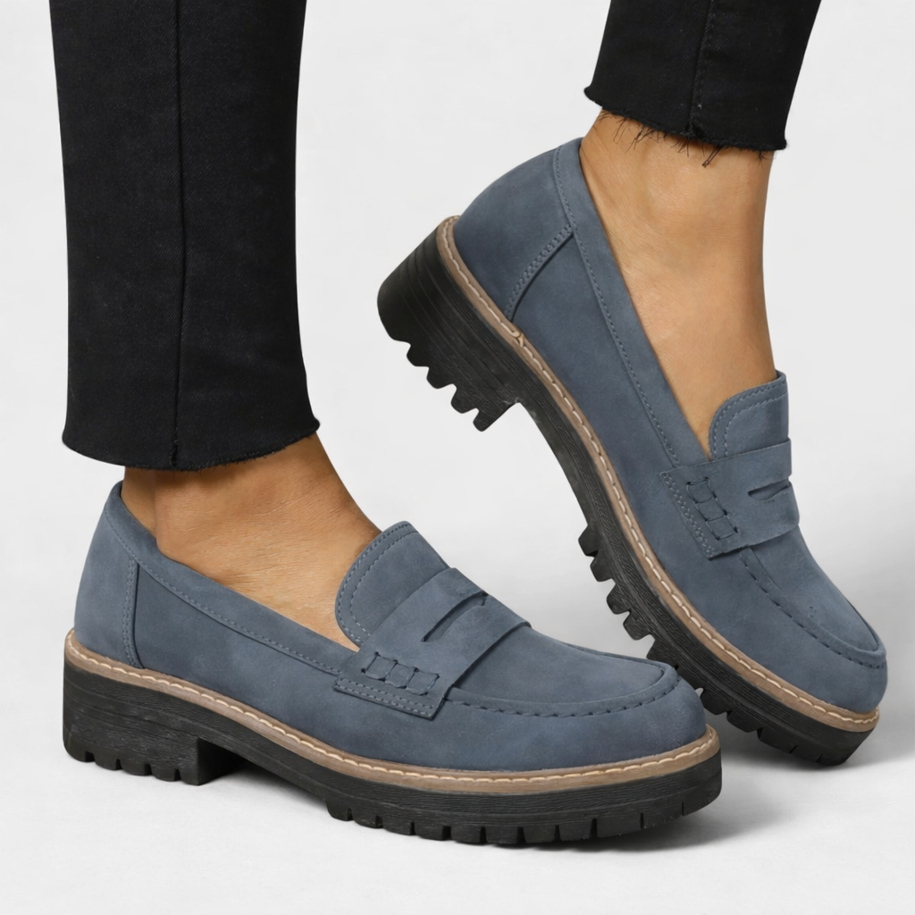 Marlowe | Women's Chunky Platform Penny Loafers