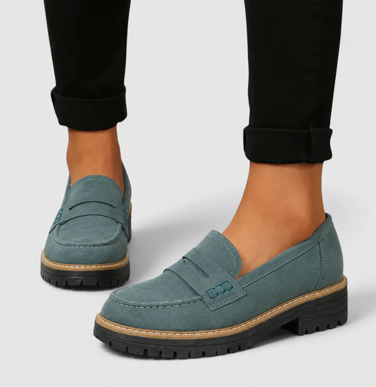 Marlowe | Women's Chunky Platform Penny Loafers