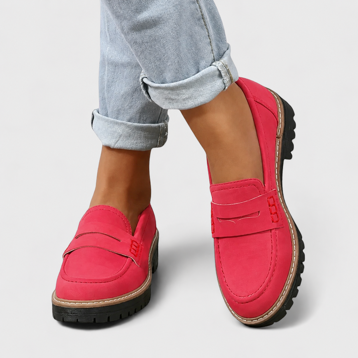 Marlowe | Women's Chunky Platform Penny Loafers