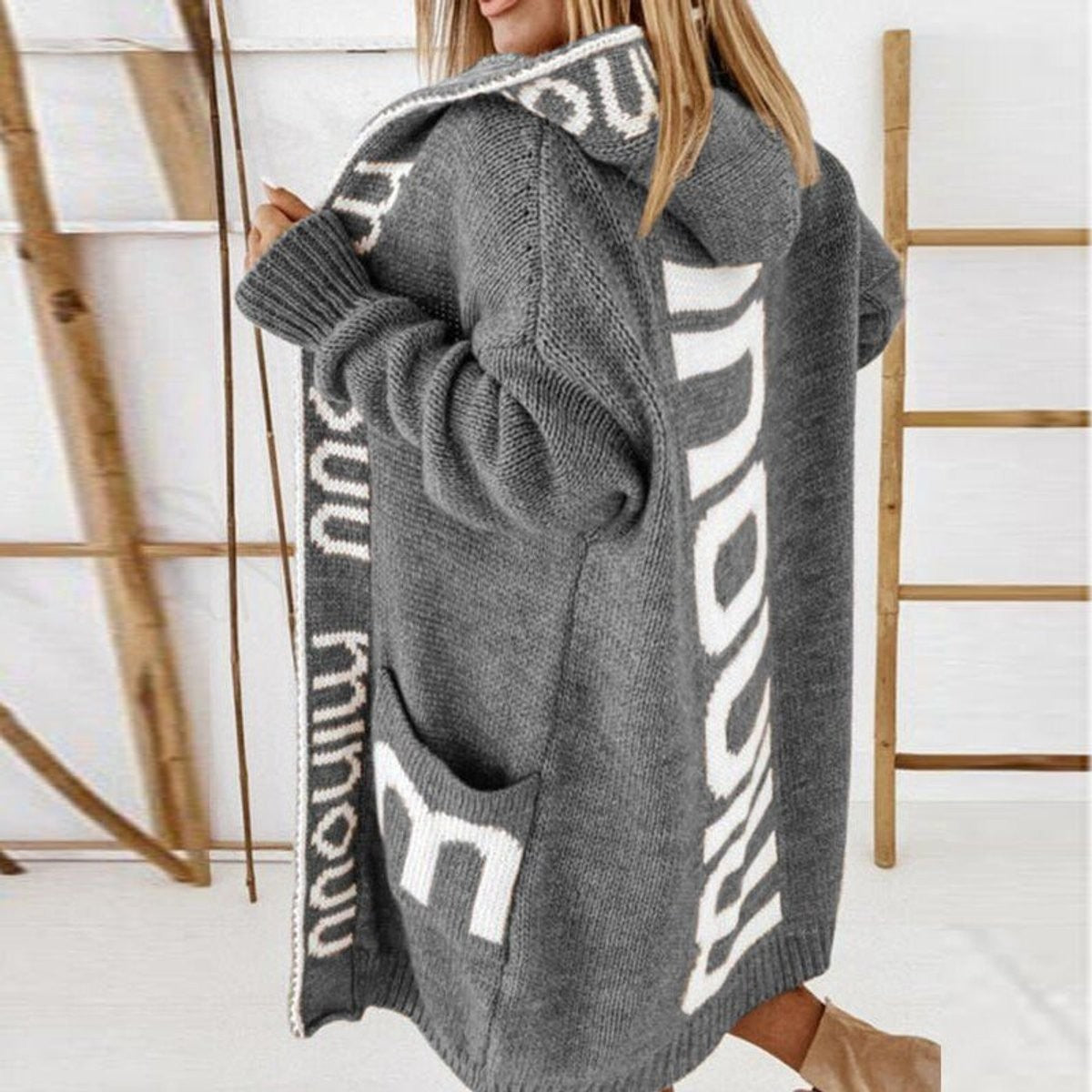 Marlow | Women's Hooded Longline Open-Front Cardigan