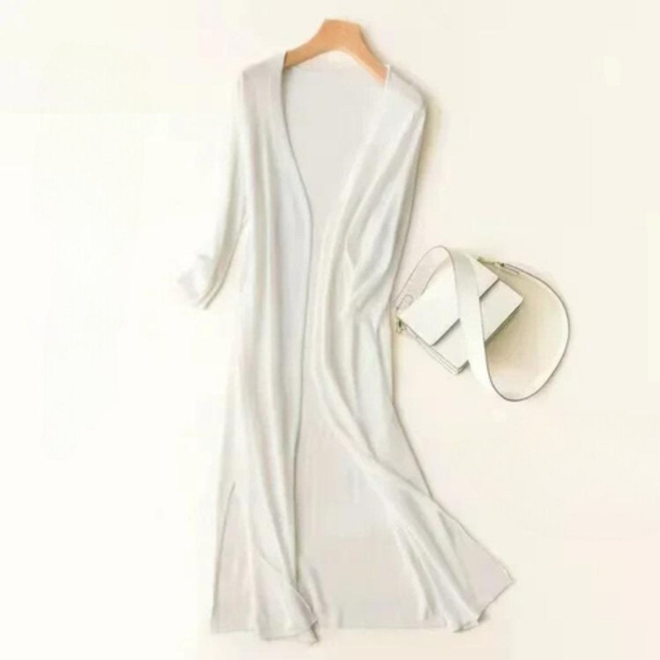 Marisol | Women's Lightweight Open-Front Long Maxi Cardigan