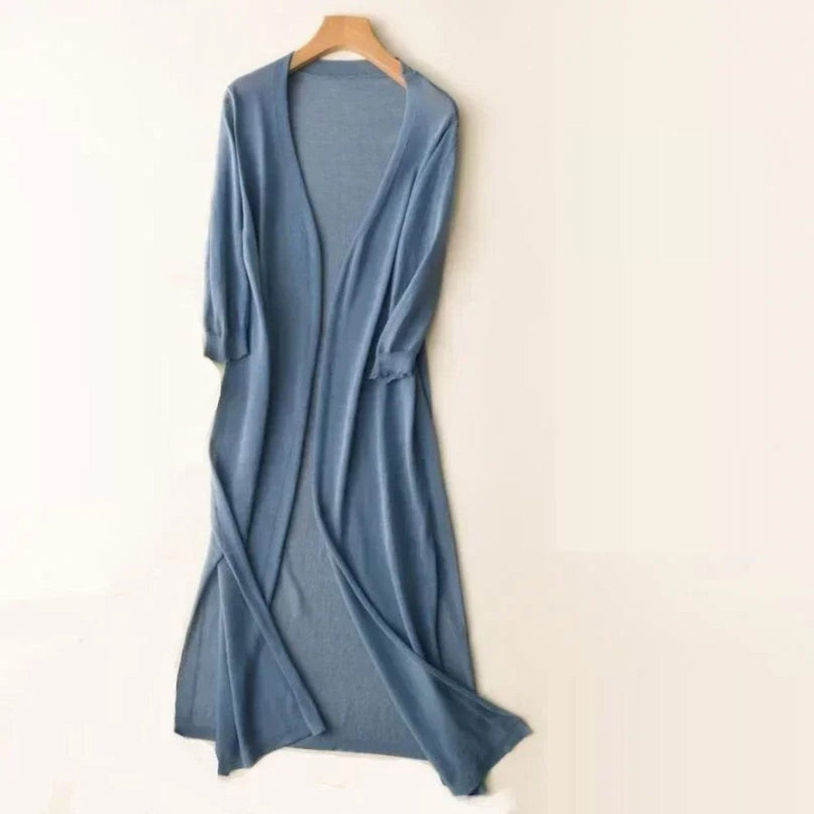 Marisol | Women's Lightweight Open-Front Long Maxi Cardigan
