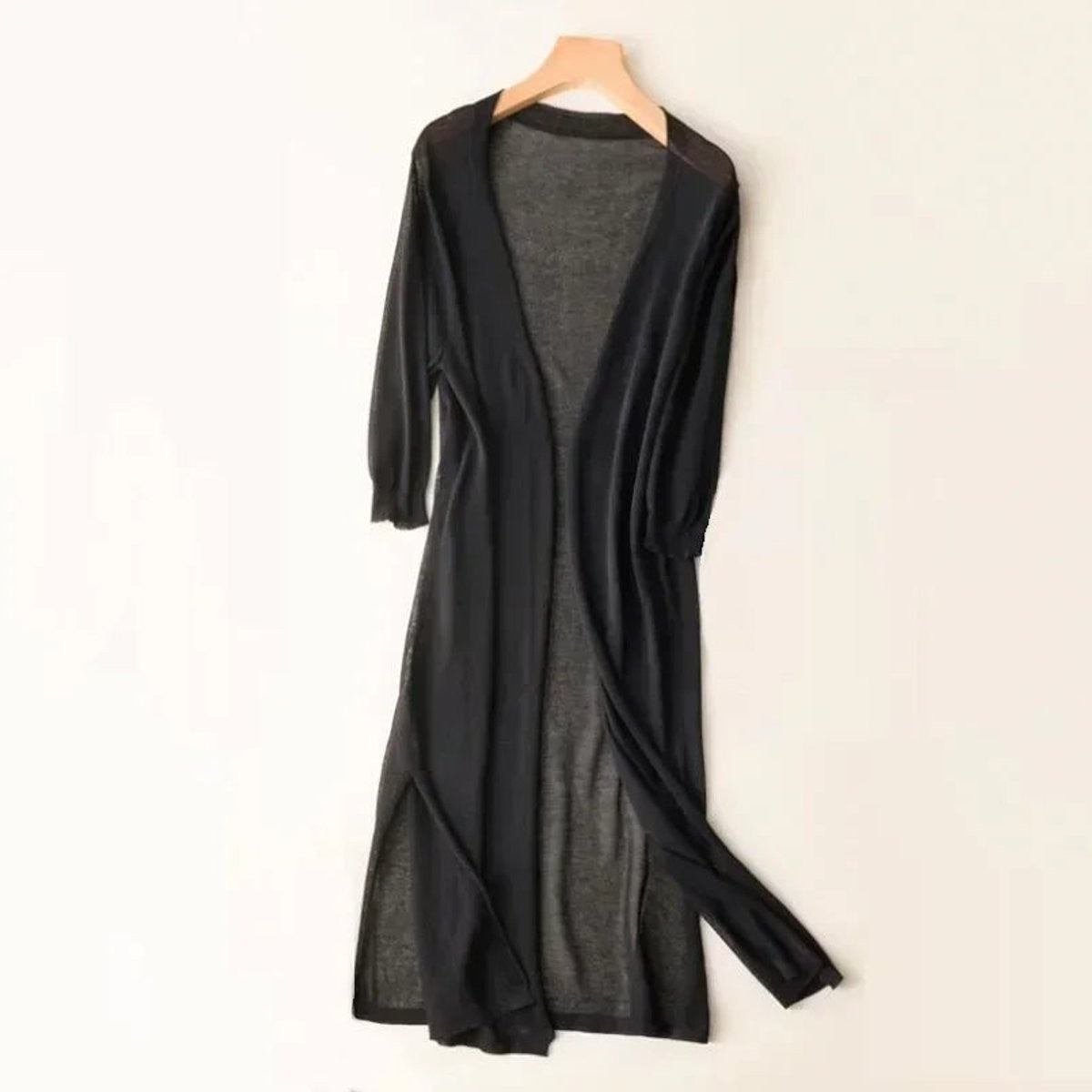 Marisol | Women's Lightweight Open-Front Long Maxi Cardigan