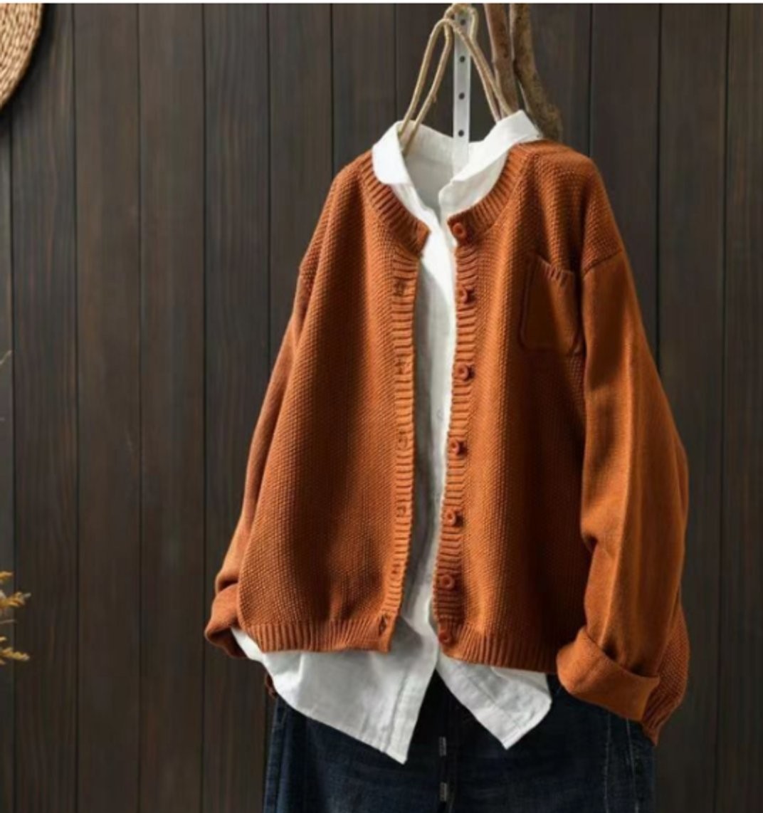 Rosie | Women's Oversized Button-Front Relaxed-Fit Knit Cardigan