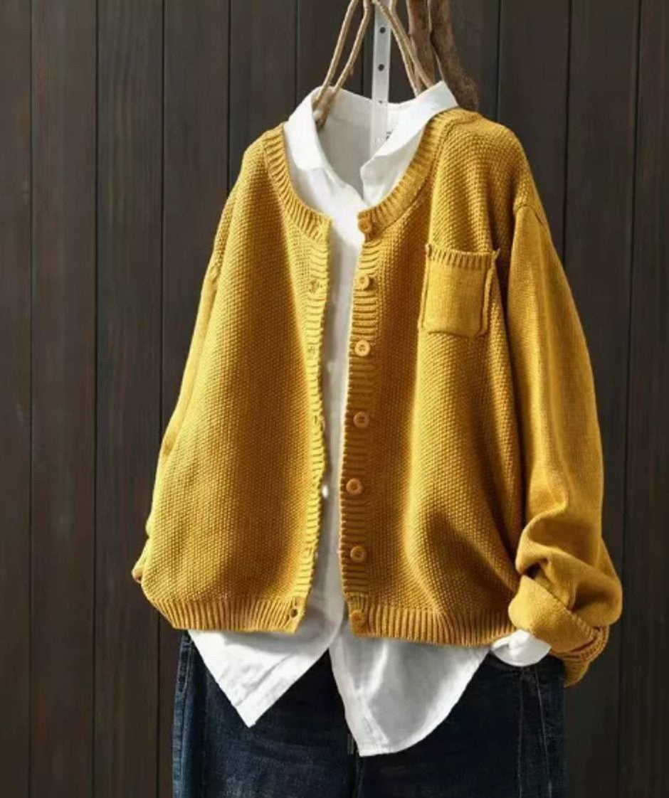 Rosie | Women's Oversized Button-Front Relaxed-Fit Knit Cardigan
