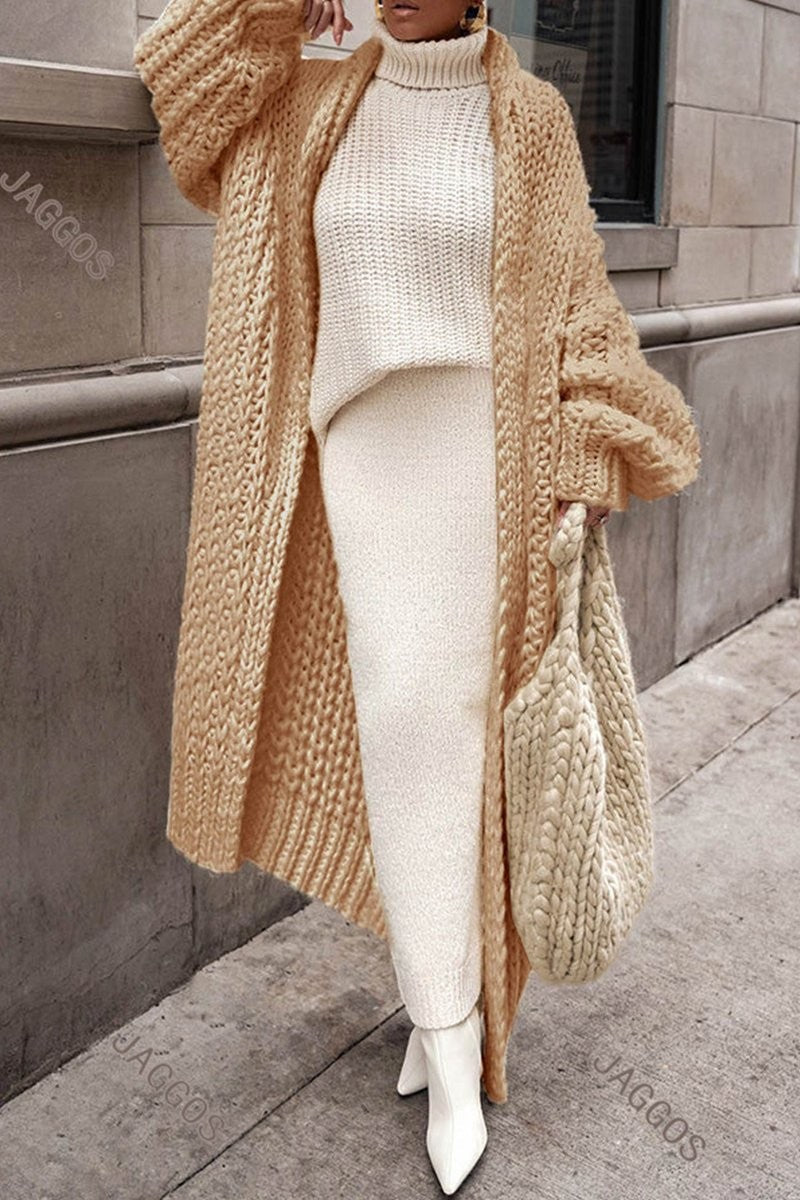 Sienna | Women's Oversized Open-Front Longline Cardigan