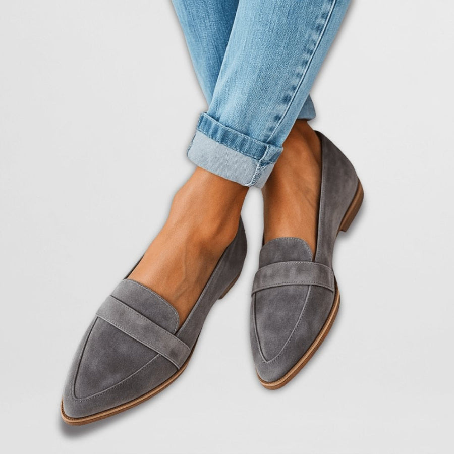 Vivienne | Women's Pointed-Toe Penny-Strap Slip-On Loafers