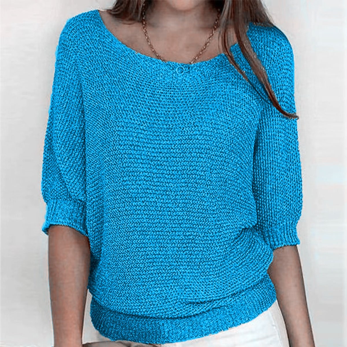 Sienna | Women's Relaxed-Fit Batwing-Sleeve Ribbed-Hem Knit Pullover