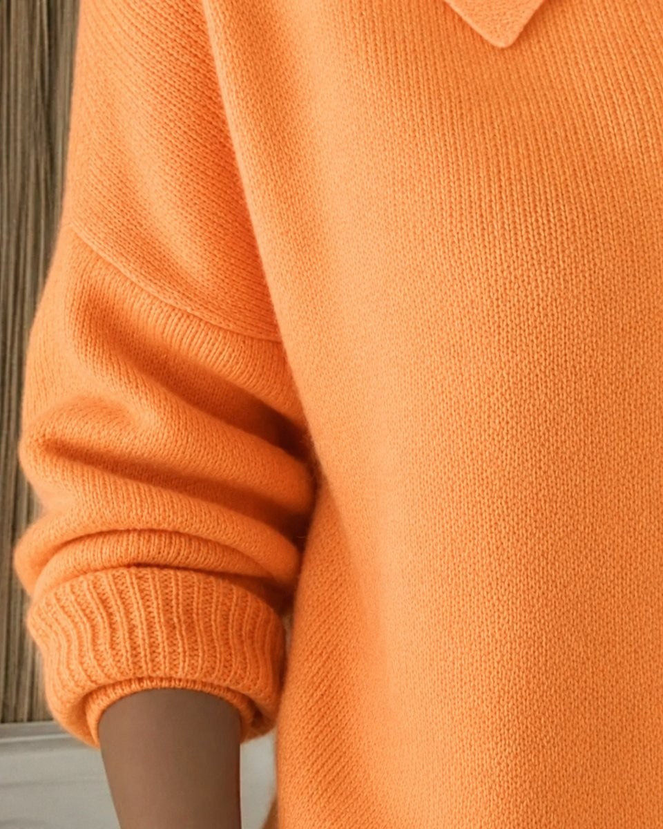 Sienna | Women's Relaxed-Fit Collared Button-Up Knit Cardigan